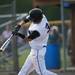 Pioneer junioer Jake Norton swings during a double header against Saline on Monday, May 20. Daniel Brenner I AnnArbor.com